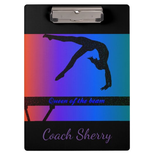 Gymnastik Klemmbrett (Vorderseite)