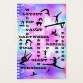 Gymnastik Kompetenz Crosswords Personalisiert Plan Planer (Vorderseite)