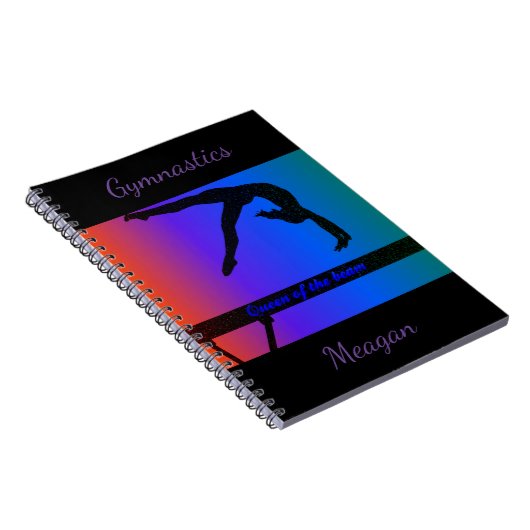 Gymnastik "Königin des Strahls" Notebook Notizblock (Rechte Seite)