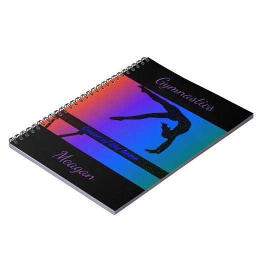 Gymnastik "Königin des Strahls" Notebook Notizblock (Linke Seite)
