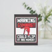 Gymnastik könnte jederzeit Gedreht werden Postkarte (Stehend Vorderseite)