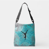 Gymnastik kreuzen Tasche mit individuelle Name. (Vorderseite)