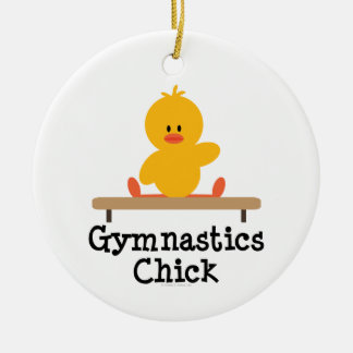Gymnastik-Küken-Verzierung Keramikornament