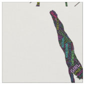 Gymnastik Kunst im Tessin Stoff (Nahaufnahme)