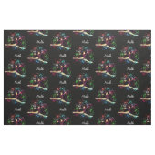 Gymnastik Leap Paint-Spritzer mit optionalem Namen Stoff (Fat Quarter (45,7 x 55,9 cm))