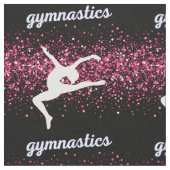 Gymnastik Leap Pink Glitzer Stoff (Nahaufnahme)