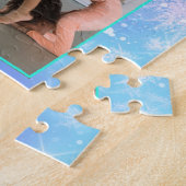 Gymnastik Leben Pastell Personalisierter Name & 4  Puzzle (Seite)