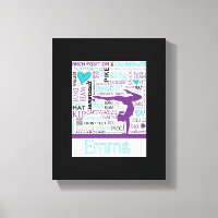 Gymnastik Leinwand Gym Kunst Personalisiert