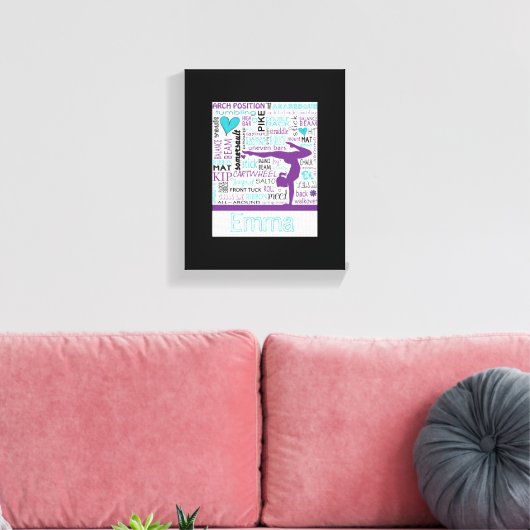 Gymnastik Leinwand Gym Kunst Personalisiert (Insitu (Wohnzimmer))
