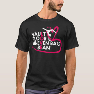 Gymnastik Leotard Liebe Vault Floor unneven Bars s T-Shirt