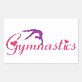 Gymnastik Liebe Sticker (Vorderseite)