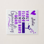 Gymnastik Liebe Vault Floor Uneven Bars Beam Puzzle (Horizontal)