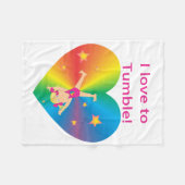 Gymnastik - Liebe zu Bella Fleecedecke (Vorderseite (Horizontal))