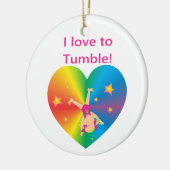 Gymnastik - Liebe zu Bella Keramik Ornament (Links)