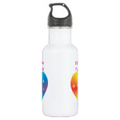 Gymnastik - Liebe zu Bella Trinkflasche (Rückseite)
