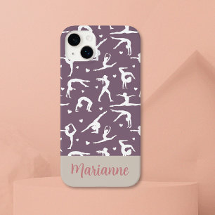 Gymnastik Lila Individuelle Name Girlie Modern Case-Mate iPhone 14 Plus Hülle