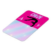 Gymnastik Lila Lilac Hot Pink Baby Blue Pastell Magnet (Linke Seite)