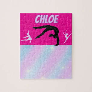 Gymnastik Lila Lilac Hot Pink Baby Blue Pastell Puzzle