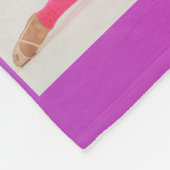 Gymnastik Lila Magenta Gradient 3 Foto Benutzerdef Fleecedecke (Ecke)