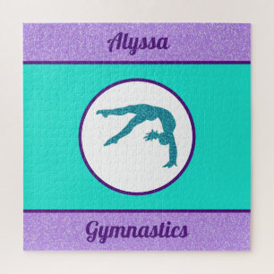 Gymnastik Lila / Türkis Puzzle