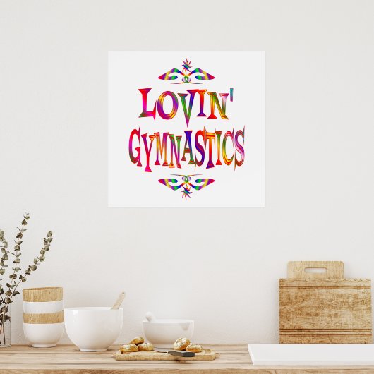 Gymnastik Lover Poster (Küche)