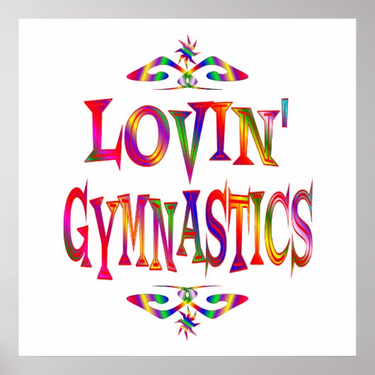 Gymnastik Lover Poster (Vorne)