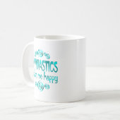 Gymnastik machen mich glücklich kaffeetasse (Vorderseite Links)