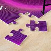 Gymnastik Mädchen Rätsel mit personalisiertem Name Puzzle (Seite)