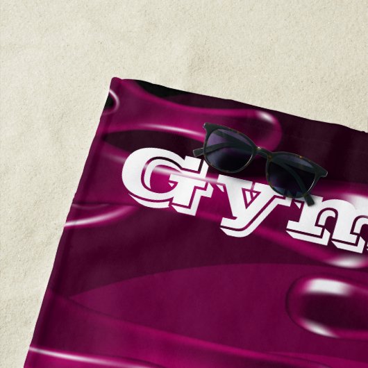 Gymnastik Magenta Strandtuch (Beispiel)