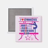 Gymnastik Magnet (Vorderseite/Rückseite)