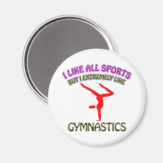 Gymnastik Magnet (Vorderseite/Rückseite)