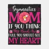 Gymnastik Mama Fleecedecke (Vorderseite)
