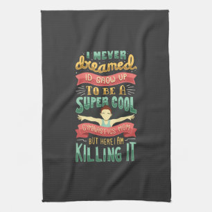 Gymnastik Mama Geschirrtuch