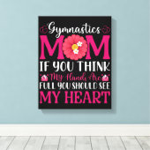 Gymnastik Mama Leinwanddruck (Insitu (Holzboden))