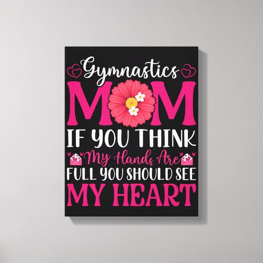 Gymnastik Mama Leinwanddruck (Vorderseite)