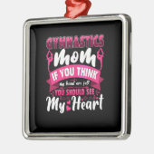 Gymnastik Mama Ornament Aus Metall (Links)
