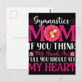 Gymnastik Mama Postkarte (Vorne/Hinten)