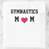 Gymnastik Mama Rechteckiger Aufkleber (Tasche)