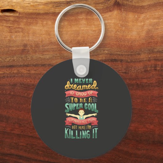 Gymnastik Mama Schlüsselanhänger (Vorderseite)