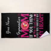 Gymnastik Mama Strandtuch (Vorderseite)