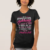 Gymnastik Mama Tochter Athlete Gymnastin Mutter T-Shirt (Vorderseite)