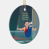 Gymnastik - Mann Keramik Ornament (Rechts)