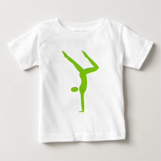 Gymnastik - Mars Green Baby T-shirt (Vorderseite)