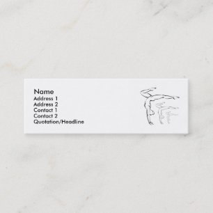 Gymnastik Mini Visitenkarte