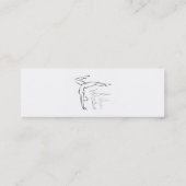 Gymnastik Mini Visitenkarte (Rückseite)