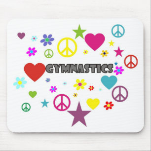 Gymnastik mit Mischgraphiken Mousepad