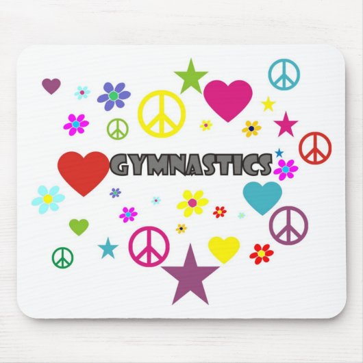 Gymnastik mit Mischgraphiken Mousepad (Vorne)