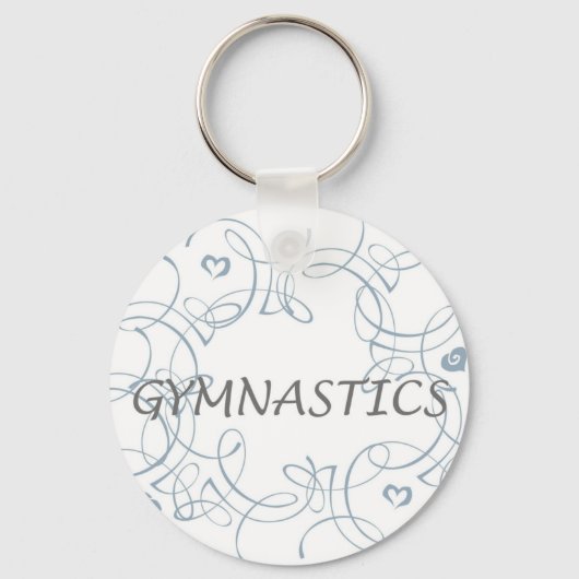 Gymnastik mit Swirl Schlüsselanhänger (Vorderseite)