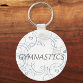 Gymnastik mit Swirl Schlüsselanhänger (Vorderseite)