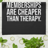 Gymnastik-Mitgliedschaften sind billiger als Thera Geschirrtuch (Gefaltet)